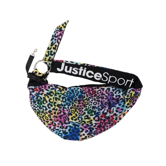 Justice Pet Carrier Rainbow Leopard Pet Sling Bag For Animals Up To 12 Lbs